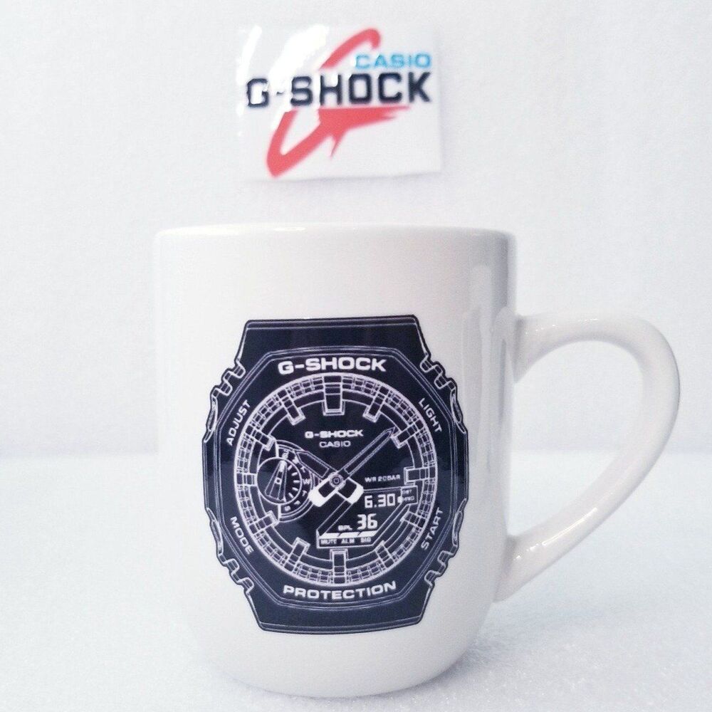 Casio G-Shock GA2100 iconic model  custom 12 oz ceramic coffee cup mug